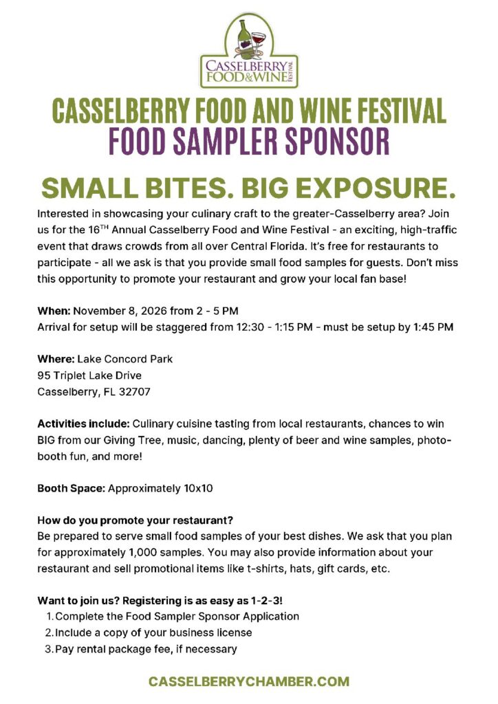 Food and Wine Sponsorships